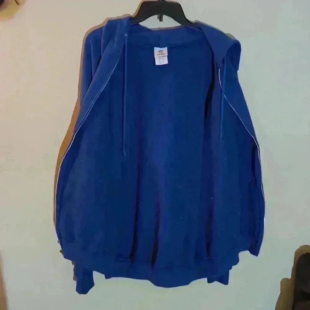 Vintage NFL Indianapolis Colts zip up sweatshirt, large, blue and white - Picture 4 of 7